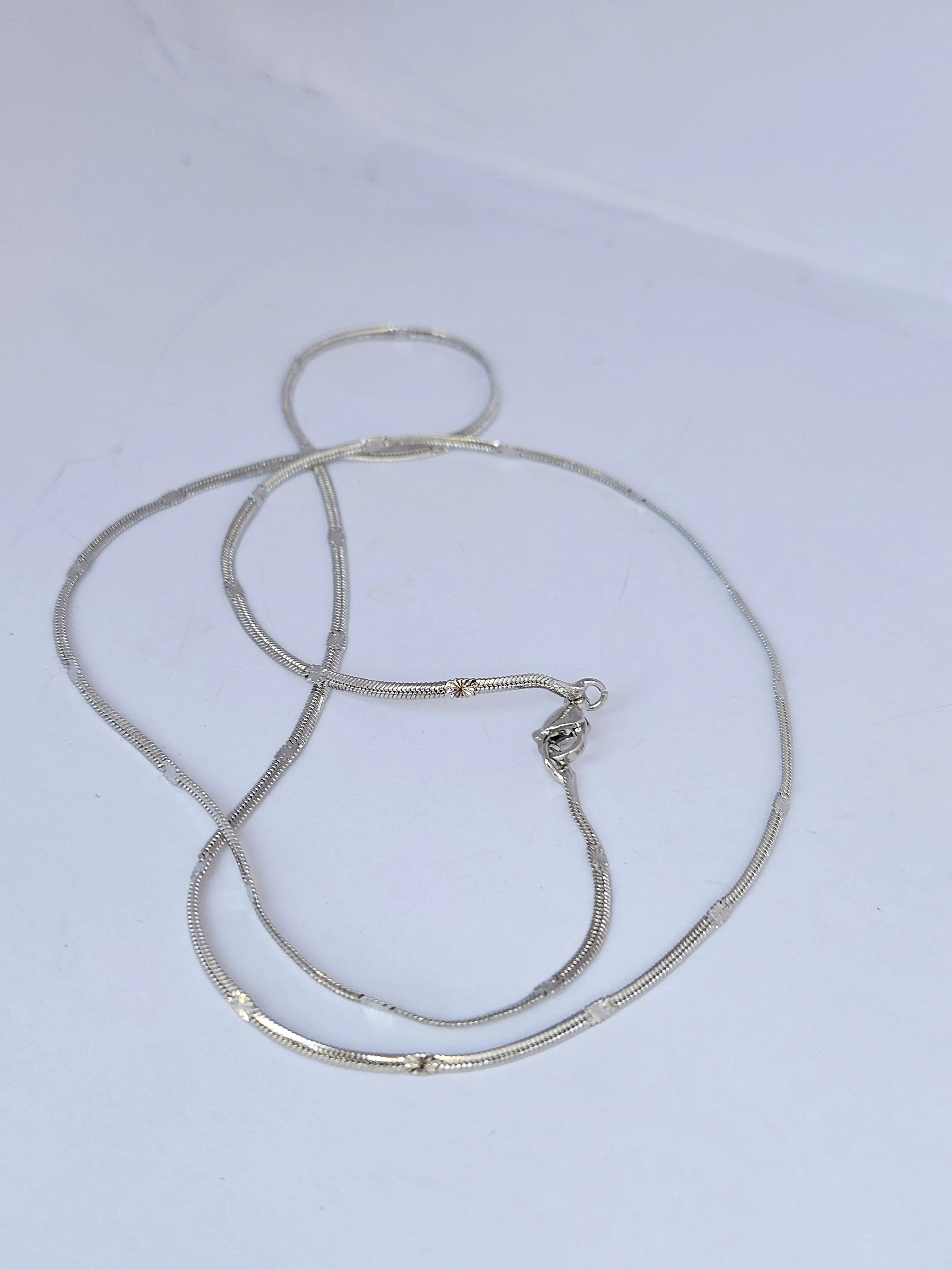 Classic Italian Style Snake Chain Necklace with Delicate Bead Accents – Minimalist Gold & Silver Plated Daily Wear Jewelry