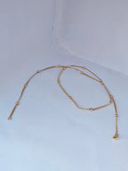 Classic Italian Style Snake Chain Necklace with Delicate Bead Accents – Minimalist Gold & Silver Plated Daily Wear Jewelry
