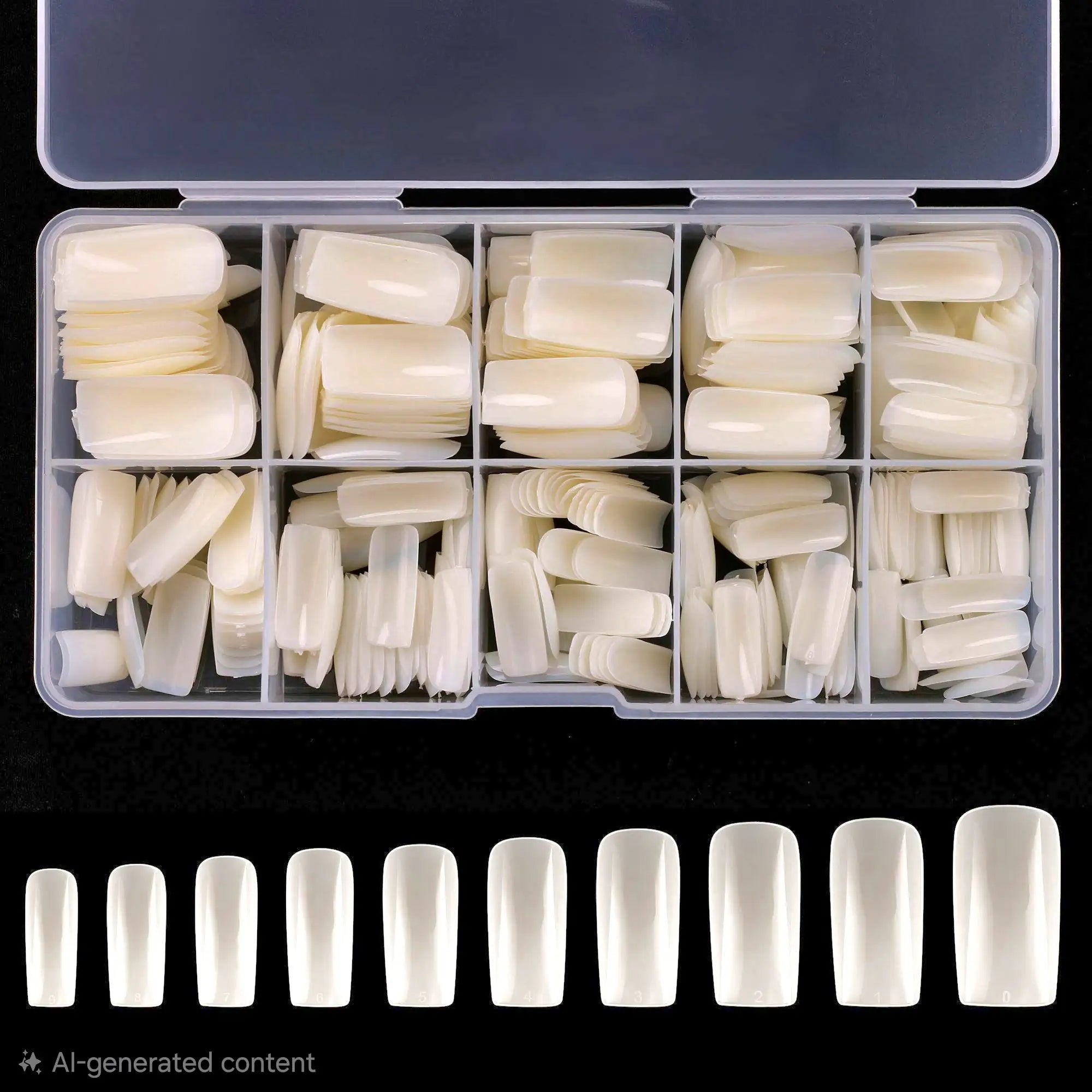 100 Pcs Clear Transparent Artificial Nails – Professional DIY Nail Tips for Extensions & Art