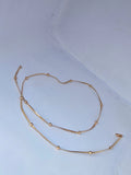 Classic Italian Style Snake Chain Necklace with Delicate Bead Accents – Minimalist Gold & Silver Plated Daily Wear Jewelry