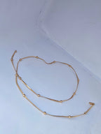 Classic Italian Style Snake Chain Necklace with Delicate Bead Accents – Minimalist Gold & Silver Plated Daily Wear Jewelry