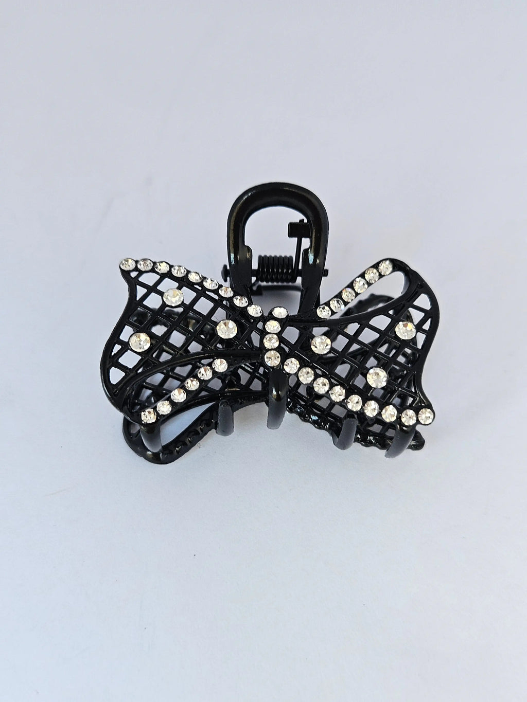 Luxury Metal Butterfly Hair Claw Clip with Sparkling Crystal Studs – Premium Rhinestone Hair Jewelry for Women