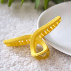 Pack of 3 Premium Matte Hair Claw Clips – High-Quality Imported Large Nonslip Hair Clamps for Women & Girls
