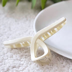 Pack of 3 Premium Matte Hair Claw Clips – High-Quality Imported Large Nonslip Hair Clamps for Women & Girls