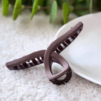 Pack of 3 Premium Matte Hair Claw Clips – High-Quality Imported Large Nonslip Hair Clamps for Women & Girls